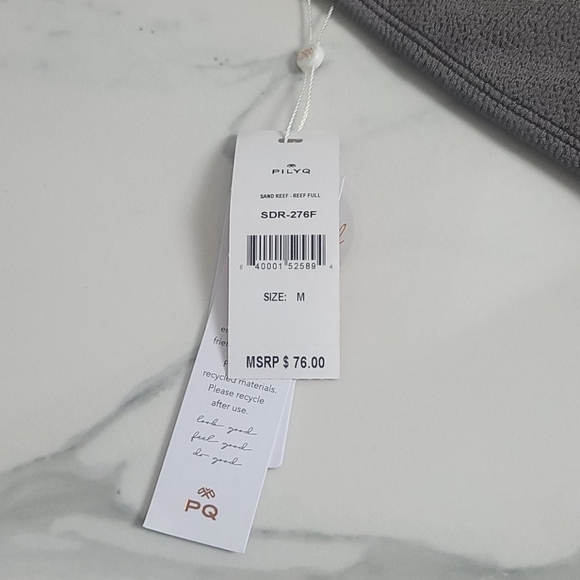 Pilyq Revolve NWT Brand Swim Sand Reef Gray Bikini Set - Picture 12 of 12